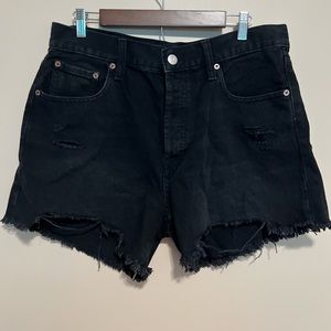 Hollister 90s High Rise Cut Off Jean Shorts